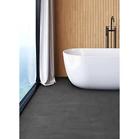 FloorPops Quarry Dark Gray Peel & Stick Floor Tiles