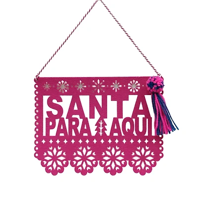 Santa Para Aqui Wall Sign by Ashland