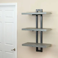 Household Essentials Jamestown 3-Tier Wall Shelf