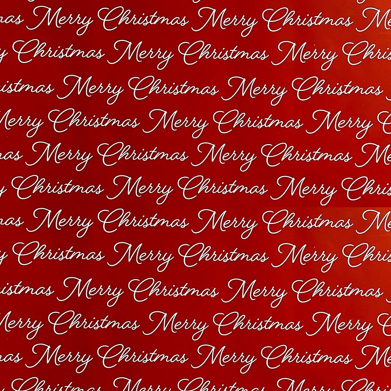 Red Merry Christmas Premium Gift Wrap by Celebrate It™