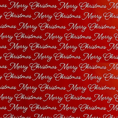 Red Merry Christmas Premium Gift Wrap by Celebrate It™