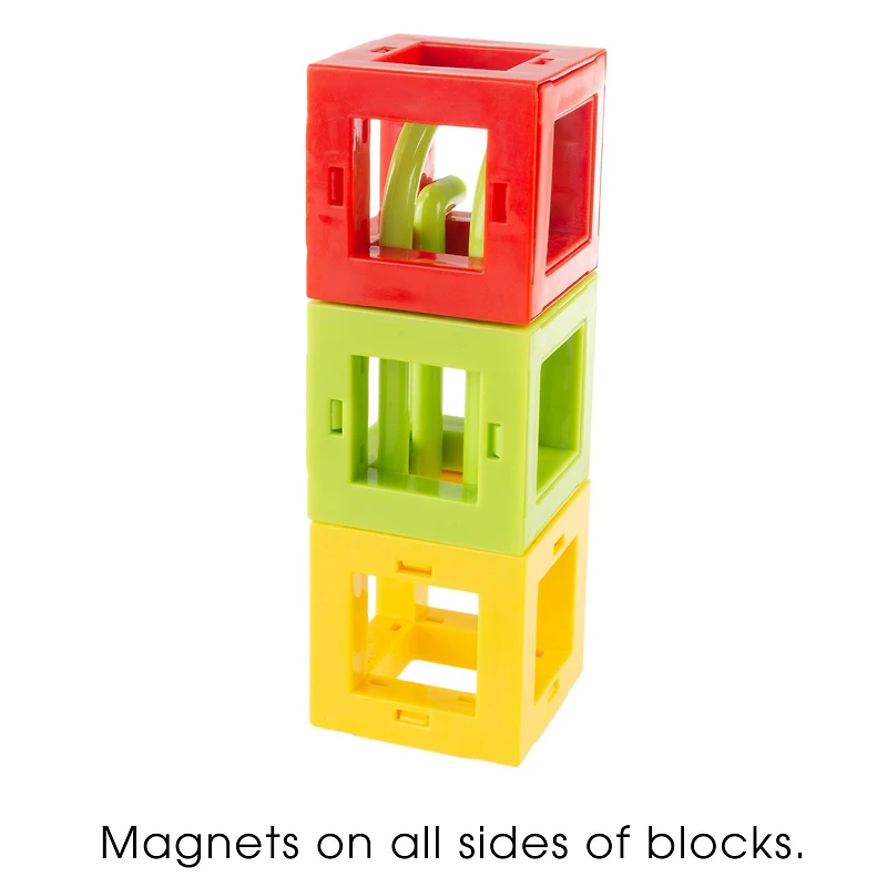 Toy Time Magnetic 3D Block Marble Run Set