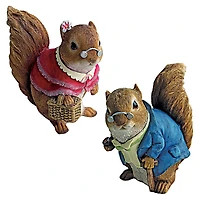 Design Toscano 6" Grandmother & Grandfather Squirrel Statue Set