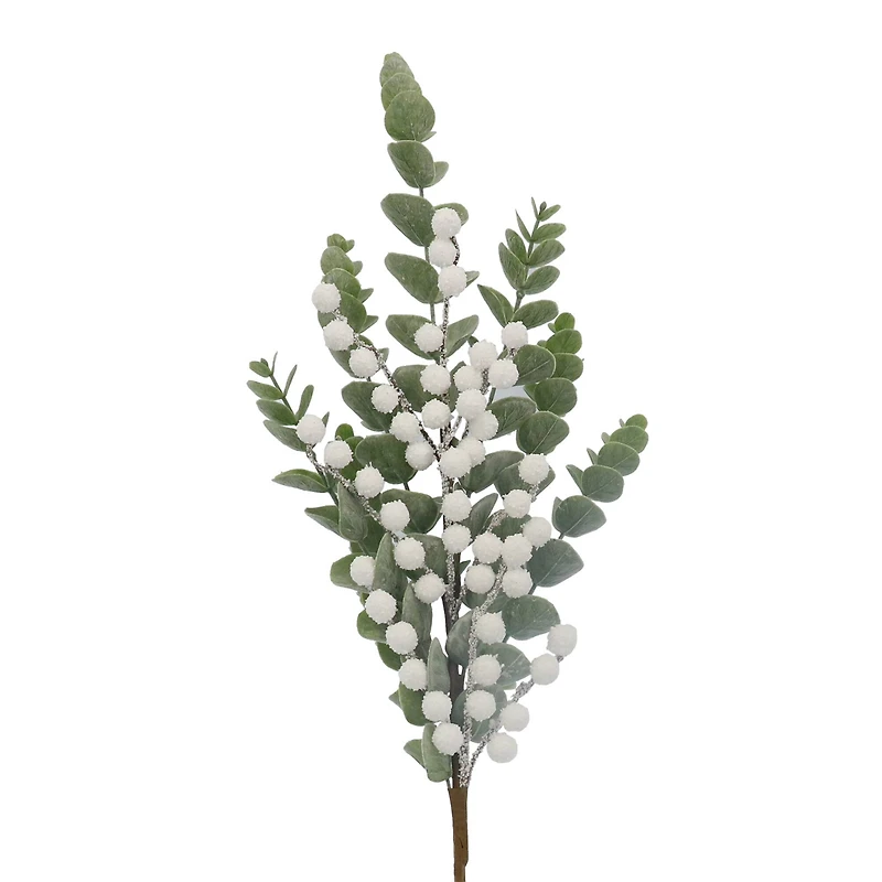 31" Iced Eucalyptus & White Berry Stem by Ashland®