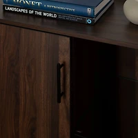 Walker Edison 30" Dark Walnut 1 Door Modern Wood Accent Cabinet