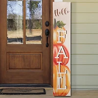 Glitzhome® 3.5ft. Hello Fall Wooden Porch Sign