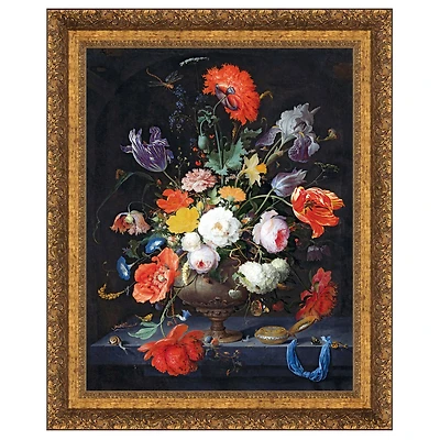 Design Toscano Still Life with Flowers & A Watch 1679 Painting Replica
