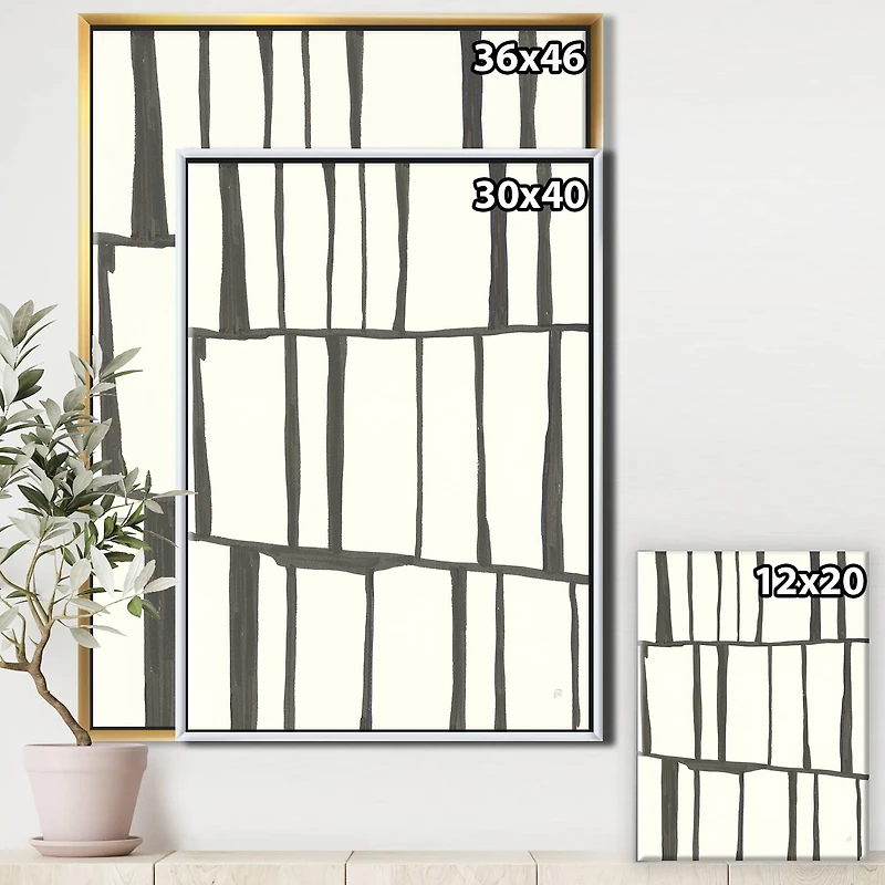 Designart - minimalist black and white I