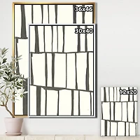 Designart - minimalist black and white I