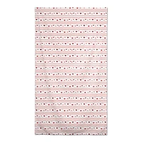 Multi Heart Stripes Pattern 58" x 102" Tablecloth