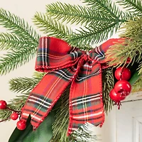 Glitzhome® 6FT Christmas Bell, Pinecone & Berry Bow Garland