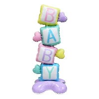 Wizardi Gender Reveal Standing Foil Balloon Decoration