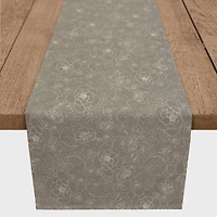 90" Line Floral Cotton Twill Runner