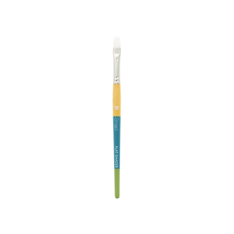 Princeton™ Snap!™ Series 9850 White Taklon Short Handle Flat Shader Brush
