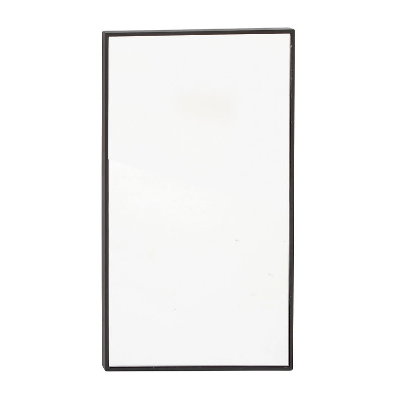 32" Black Contemporary Wood Wall Mirror