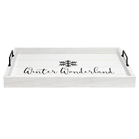 Elegant Designs™ 15.5" Winter Wonderland Serving Tray with Handles