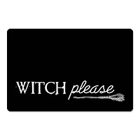 Black & White Witch Please Floor Mat