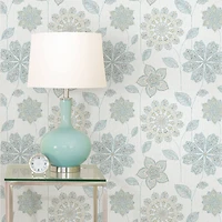 NuWallpaper Gypsy Floral Blue & Green Peel & Stick Wallpaper