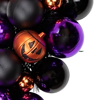 24'' Unlit Jack-O-Lantern Shatterproof Ball Ornament Halloween Wreath