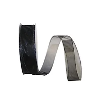 JAM Paper 1.5" x 50yd. Sheer Glitz Wired Value Ribbon