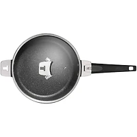 The Rock by Starfrit 9" Deep Fry Pan & Dutch Oven with Lid & Detachable Handle