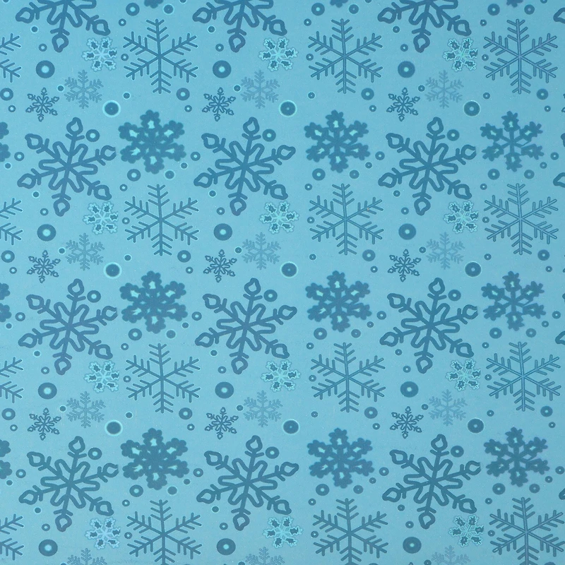 Foil Snowflakes Premium Gift Wrap by Celebrate It