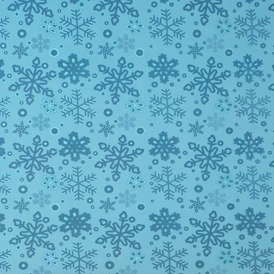 Foil Snowflakes Premium Gift Wrap by Celebrate It