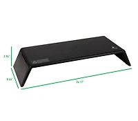 Mind Reader Black Adjustable Monitor Stand with UV Light Box