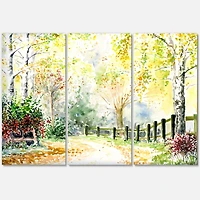 Designart - Autumn Countryside Landscape In The Afternoon