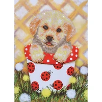 Diamond Dotz® Intermediate Pup in Pot Diamond Painting Kit