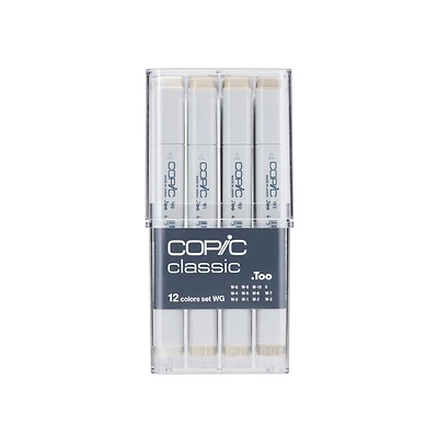 Copic® Warm Gray 12 Color Classic Marker Set