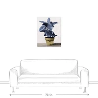 Blue Plant 24" x 30" Canvas Wall Art