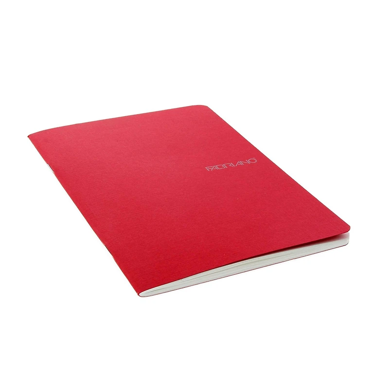 Fabriano® EcoQua Raspberry Staple-Bound Blank Notebook, A5
