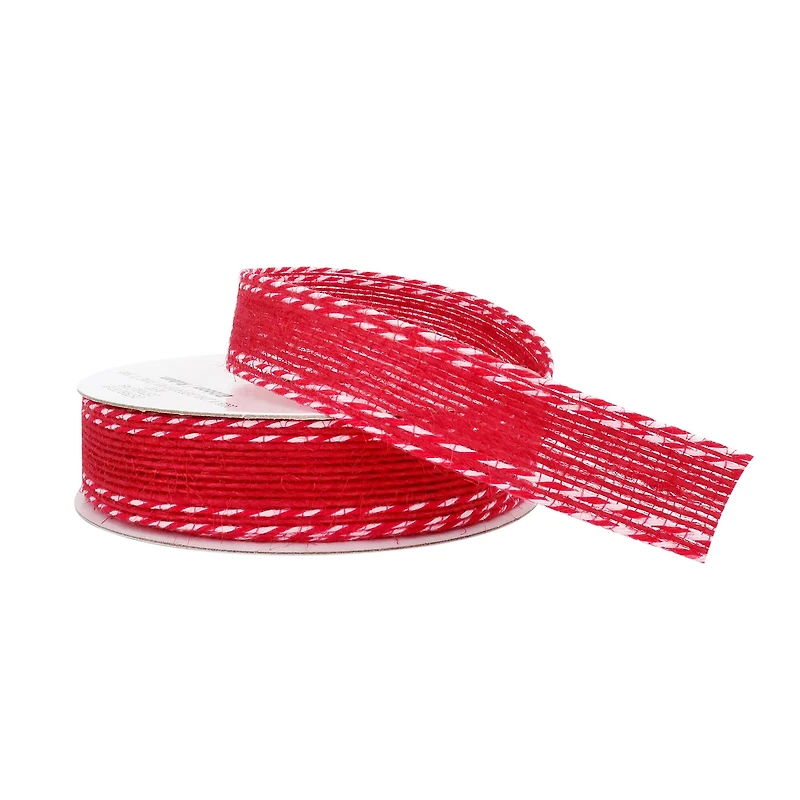 5/8'' x 4yd. Jute Twist Edge Ribbon by Celebrate It®