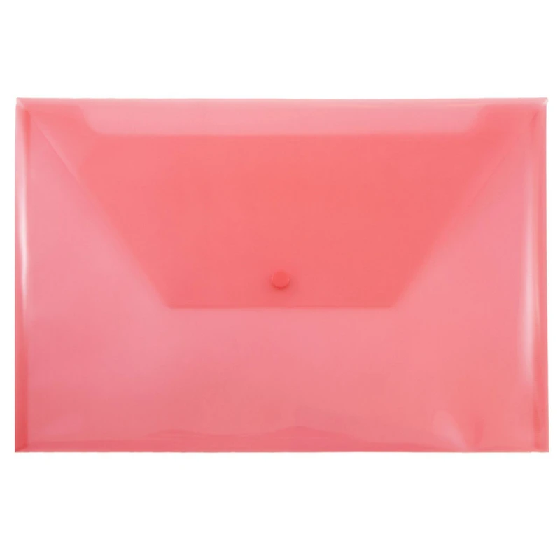 JAM Paper 9.8" x 14.5" Plastic Snap Closure Envelopes