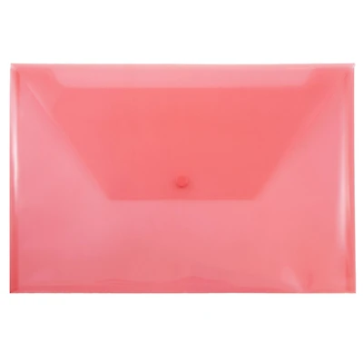 JAM Paper 9.8" x 14.5" Plastic Snap Closure Envelopes