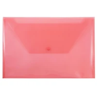 JAM Paper 9.8" x 14.5" Plastic Snap Closure Envelopes