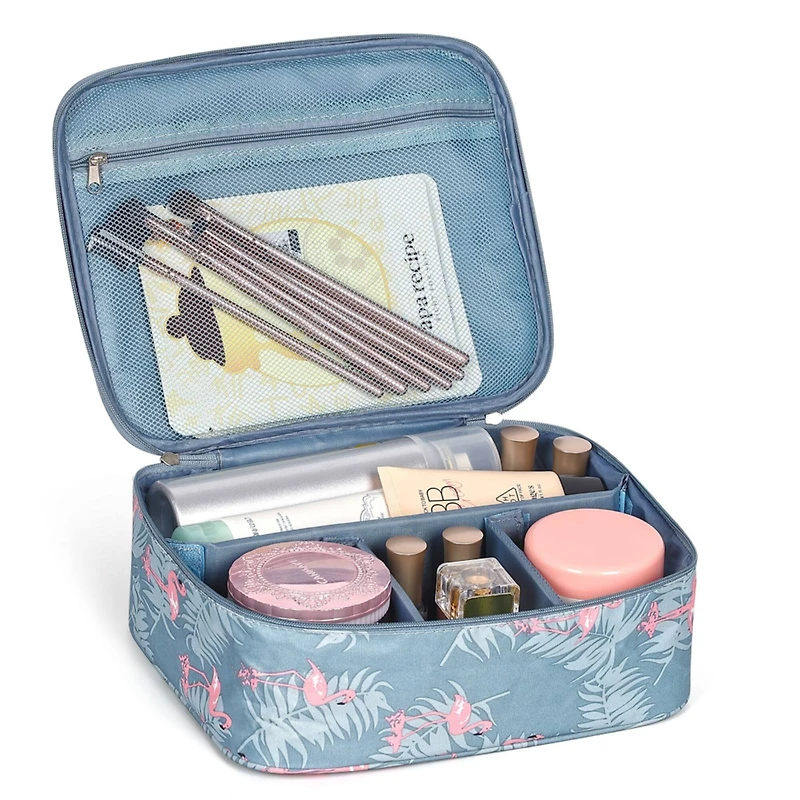 NEX™ Blue Cosmetic Organizer with Adjustable Divider