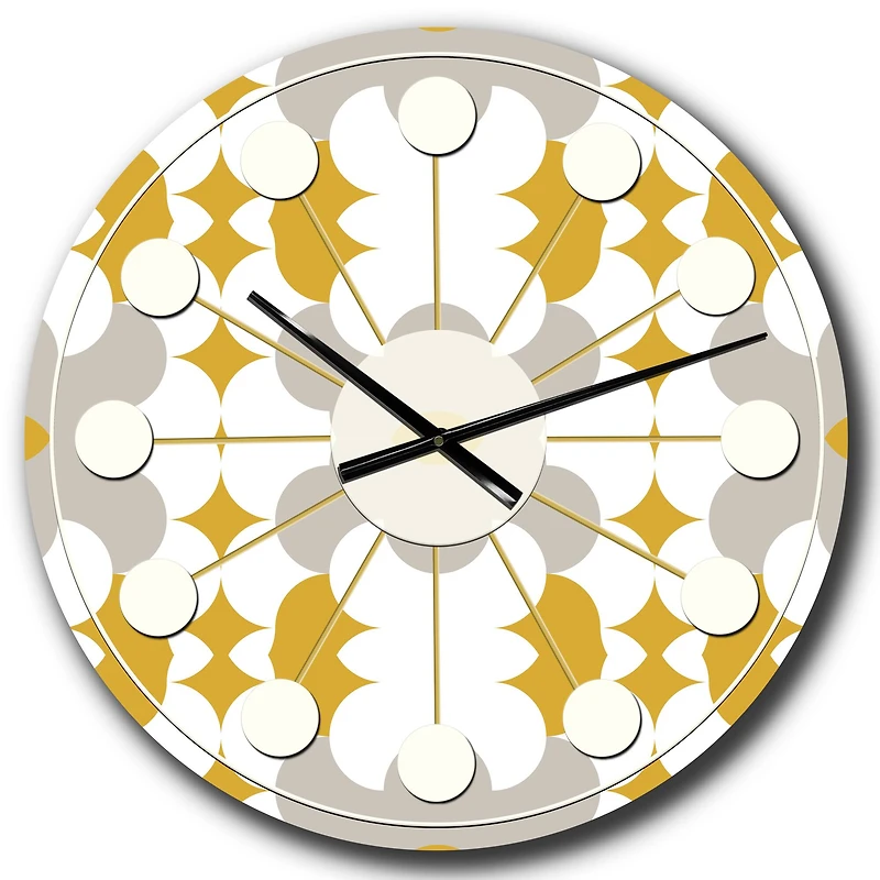 Designart 'Retro Abstract Design Xiii Mid-Century Modern Wall Clock