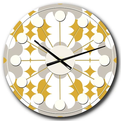 Designart 'Retro Abstract Design Xiii Mid-Century Modern Wall Clock
