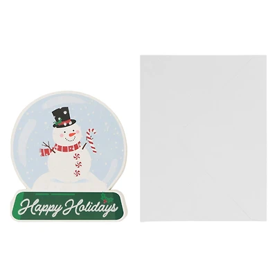 Flocked Snow Globe Card & Envelope Set by Recollections™