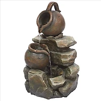 Design Toscano LaTaverna Cascading Urns Illuminated Garden Fountain