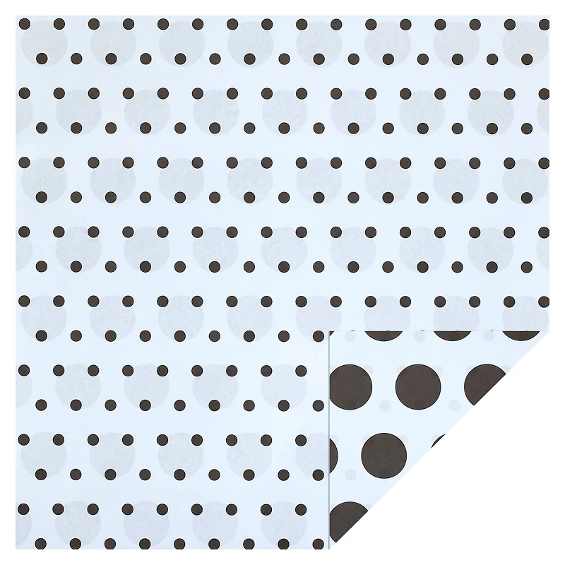 White & Dot Double-Sided Cardstock Paper by Recollections