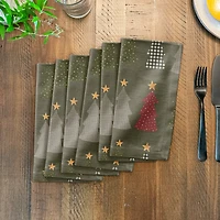 Tree Pattern Cotton Twill Napkin