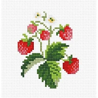 Luca-s Strawberries Counted Cross Stitch Kit