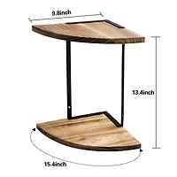 NEX™ 2-Tier Floating Wall-Mounted Solid Wood Shelves