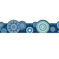 Eureka® Blue Harmony Mandala Extra Wide Deco Trim Borders, 222ft.