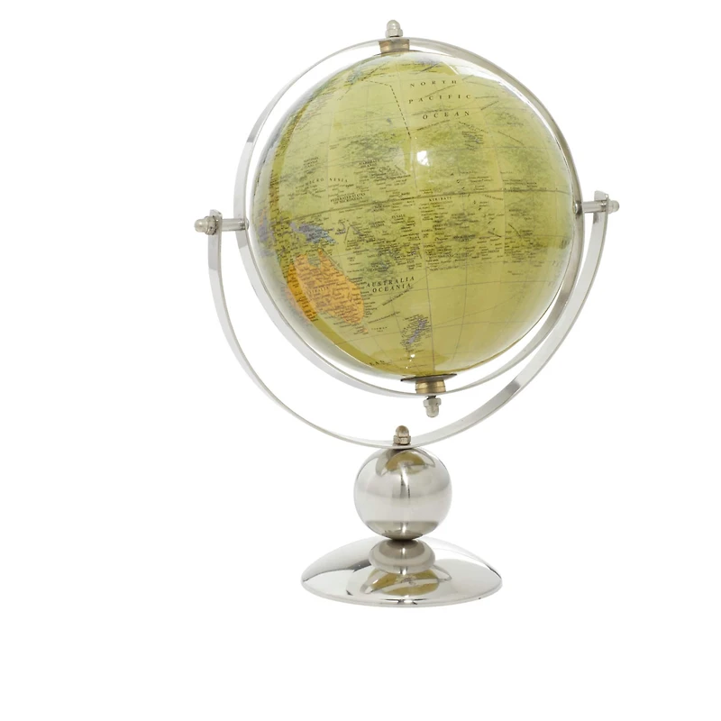11" Silver Steel Traditional Globe