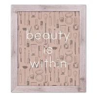 Beauty is Within Print in White Frame