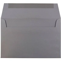 JAM Paper 5.75" x 8.75" Dark Gray Premium Invitation Envelopes